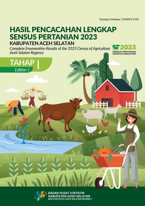 Hasil Pencacahan Lengkap Sensus Pertanian 2023 - Tahap 1 Kabupaten Aceh Selatan